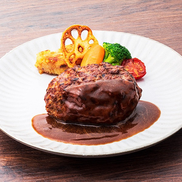 鳥山畜産食品】赤城牛ともち豚の粗挽き焼き上げハンバーグ8個