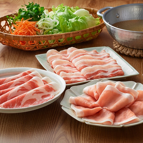 【南州農場】黒豚しゃぶしゃぶ３種食べ比べセット