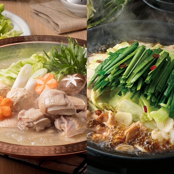 博多華味鳥】水たき・もつ鍋セット