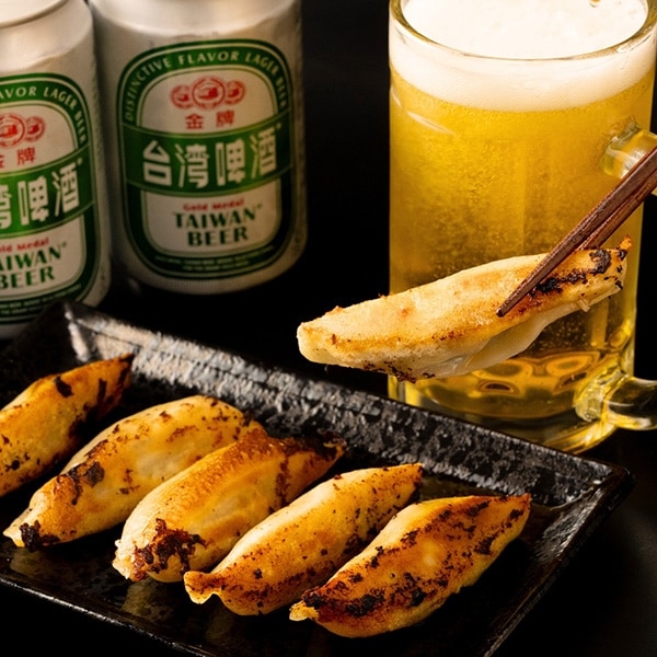 焼餃子 焼餃子 #酢もつ