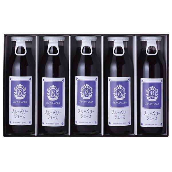 【ブルーベリーのこみち】ブルーベリージュース　180ｇ×５本