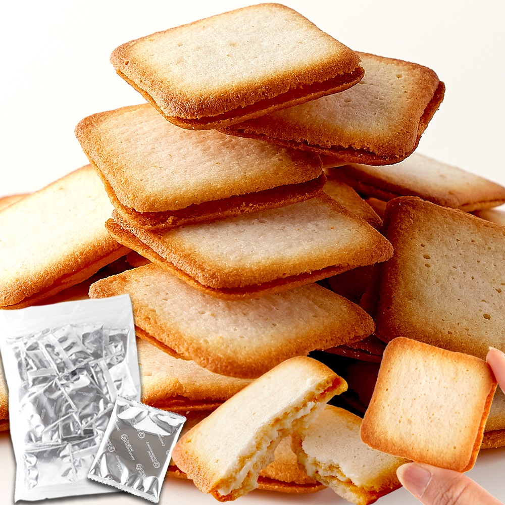 【天然生活】ホワイトチョコラングドシャ30枚(お徳用)