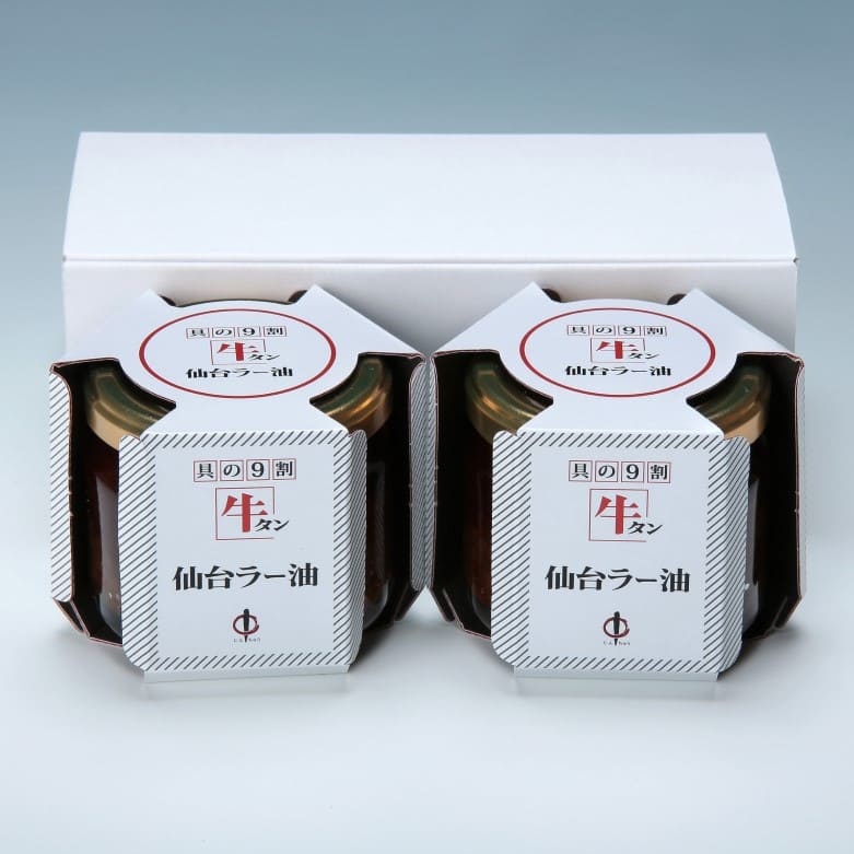 【陣中】具の9割牛タン！牛タン仙台ラー油(100g×2)(JBN-3BP)/ご飯のお供