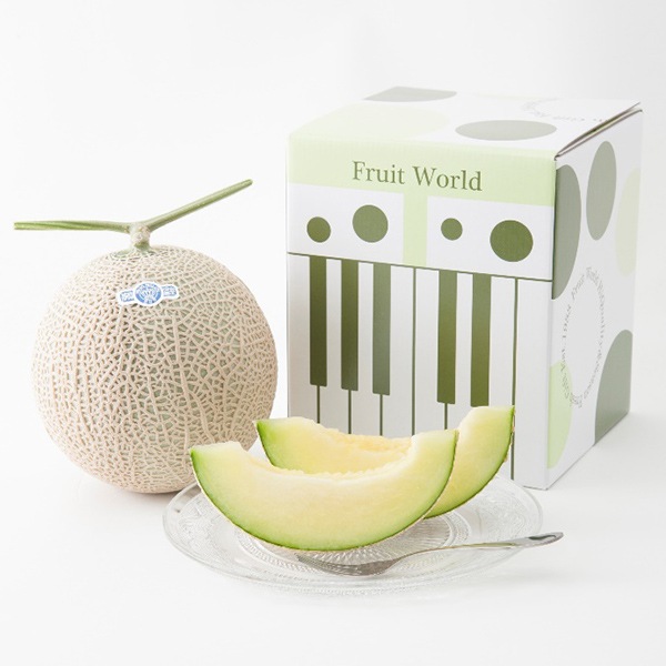 【フルーツワールド】クラウンメロン1.3㎏×1個(白等級)