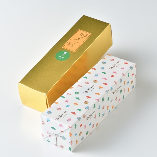 【三源庵】金箔カステラ/宇治抹茶