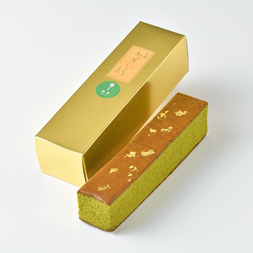 【三源庵】金箔カステラ/宇治抹茶