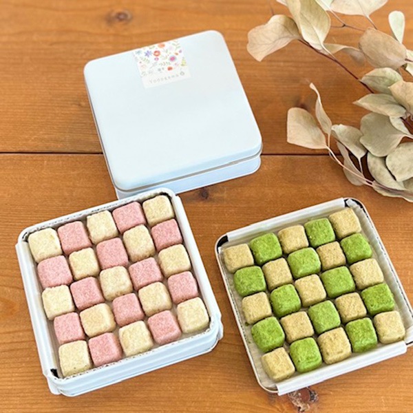 【菓子工房Yodogawa】茶玉缶(クッキー)　50粒入り