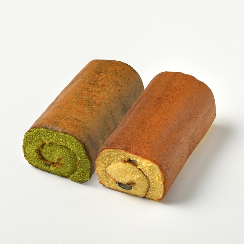 【三源庵】ロールカステラ2本セット(黒豆/抹茶)