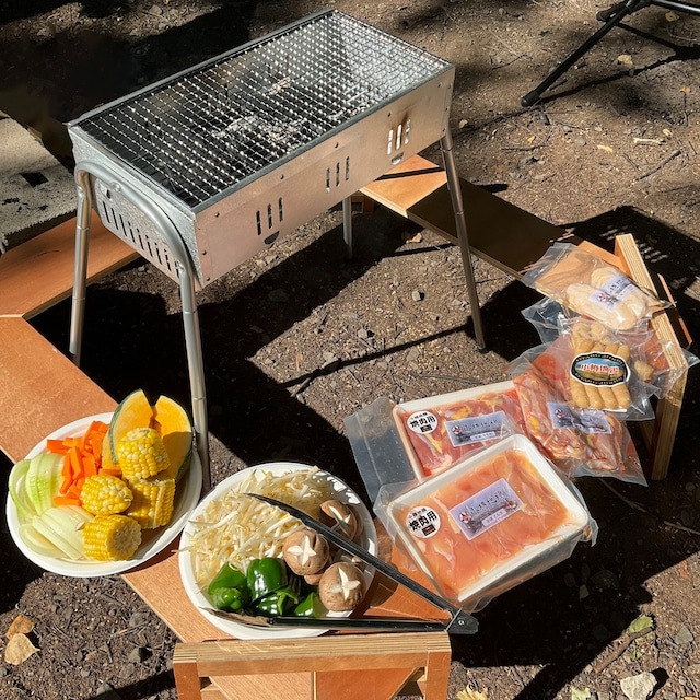 【山商】【小樽地鶏バーベキュー】ジンギスカンセット