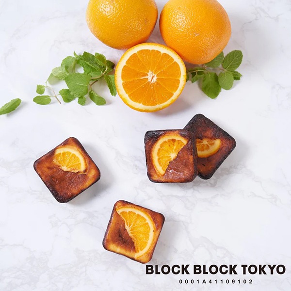 【BLOCK BLOCK TOKYO】バスクチーズケーキ（オレンジ）４個