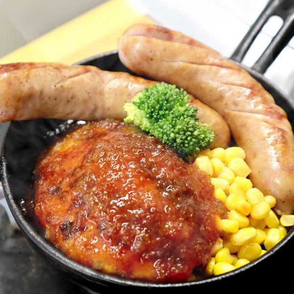 【山商】小樽地鶏ハンバーグ(4個)&フランク(4本)セット