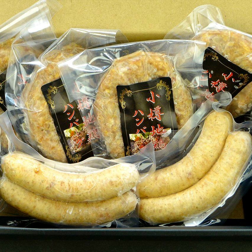 【山商】小樽地鶏ハンバーグ(4個)&フランク(4本)セット