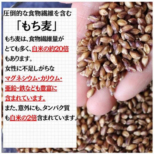 【稲妻家】有機もち麦ブレンド2kg（250g×8袋）