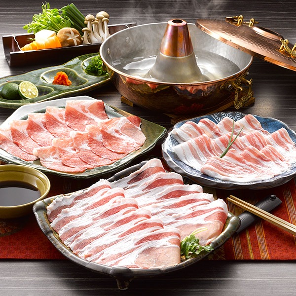 【南州農場】黒豚しゃぶしゃぶ3種食べ比べセット