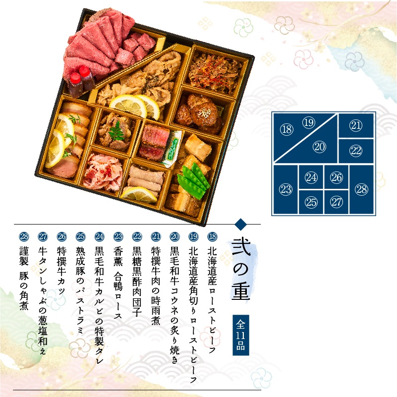 WORLD DINER】極選肉おせち2027「匠」 二段重28品