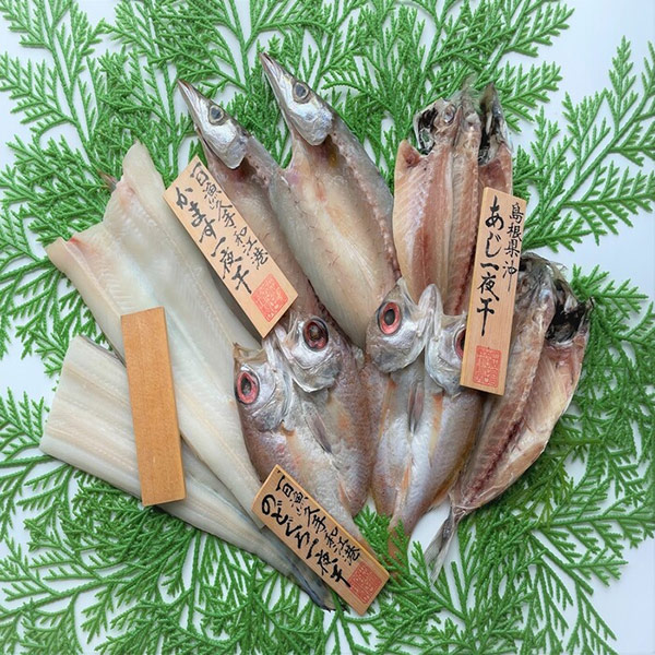 【岡富商店】島根県沖　あなご＆3種のひもの詰合