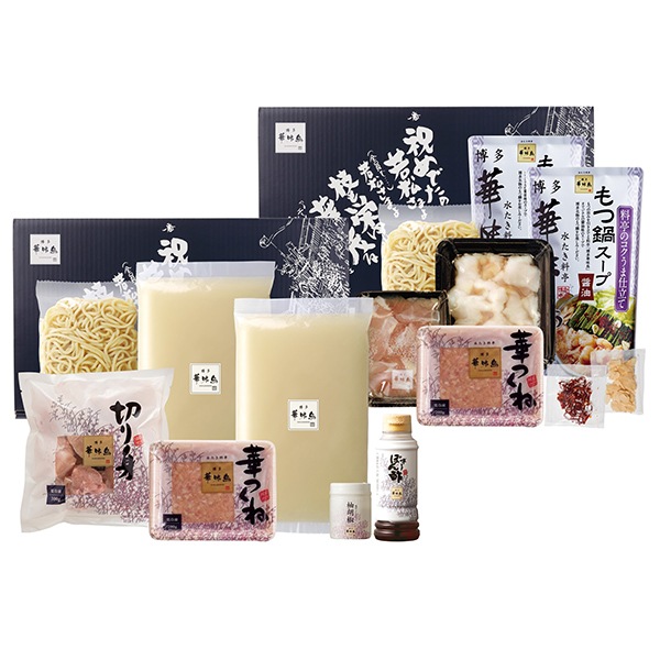 【博多華味鳥】水たき・もつ鍋セット