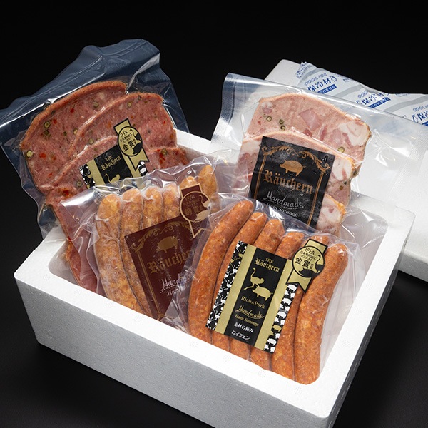 【ロイフェン】ダチョウ・豚加工品 食べ比べセット