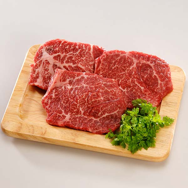 【丸善食品】神戸ビーフモモステーキ　80g×3(L-B-TM03-2)