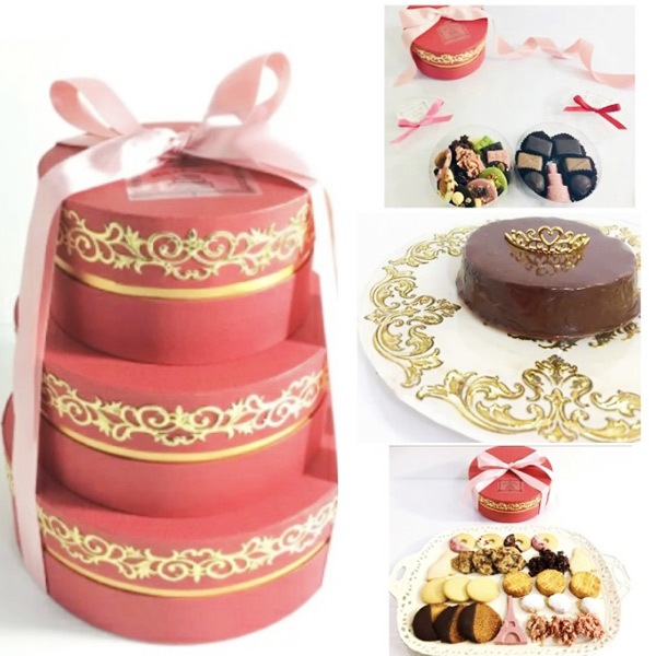 【Mon Chocolatly】【送料無料】高級ショコラサブレ詰め合わせ　3段ギフトBOX