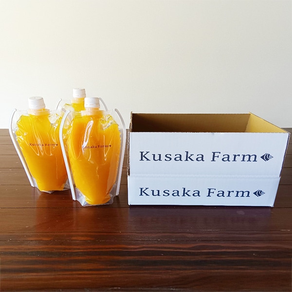 【日下農園】日下みかんストレートジュース　パウチ500ml×3本(化粧箱入)