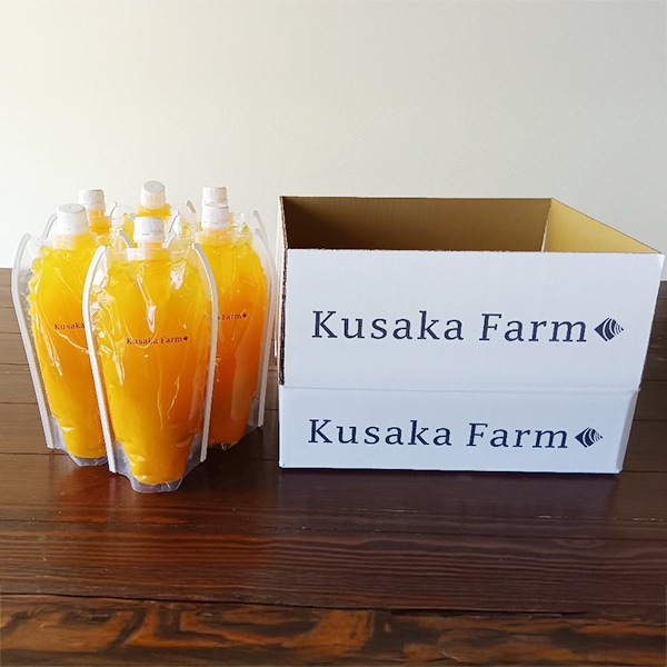 【日下農園】うんしゅうみかん100％ジュース(500ml)パウチ6本入り