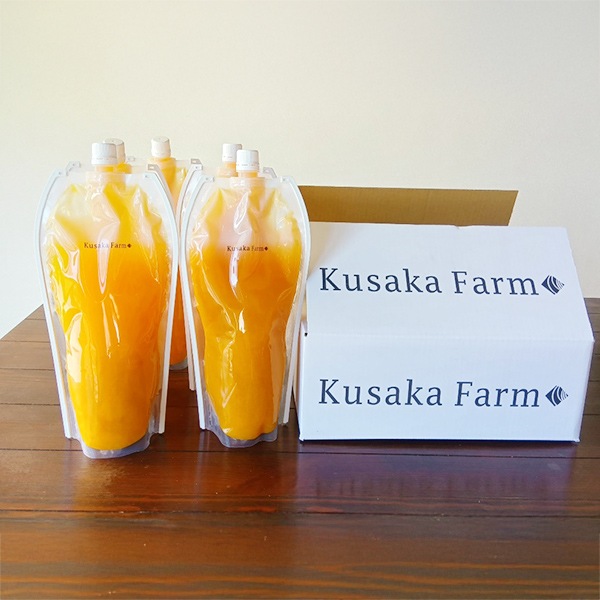 【日下農園】うんしゅうみかん100％ジュース(1000ml)パウチ5本入り
