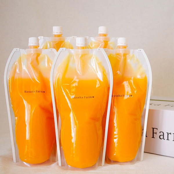【日下農園】うんしゅうみかん100％ジュース(1000ml)パウチ5本入り