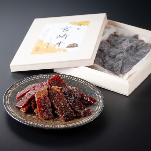 【HITOKIWA】宮崎牛ビーフジャーキー100g(木箱)