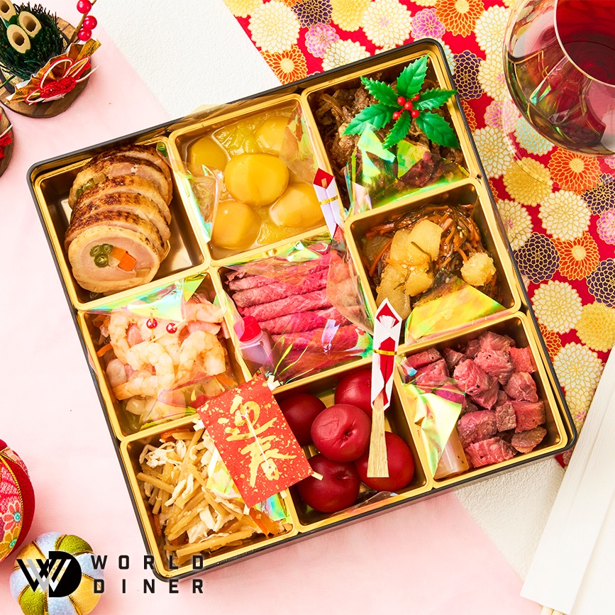 【WORLD DINER】極撰肉おせち2026「禄」-roku-一段重9品　