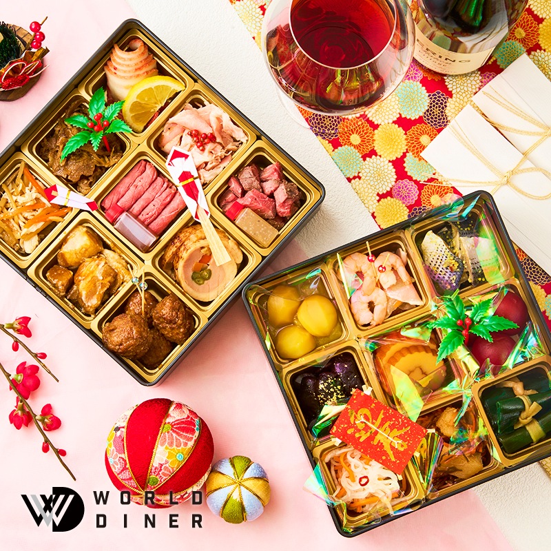 【WORLD DINER】極撰肉おせち2026「匠」-takumi-二段重18品　