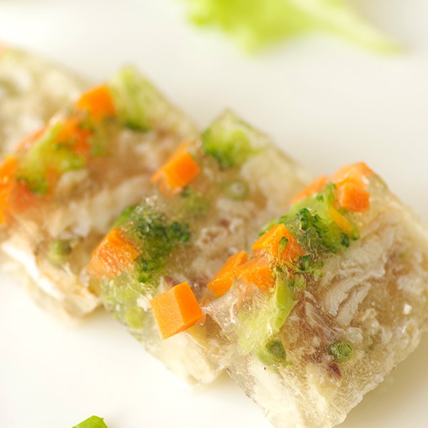 【天の酒喰食房】のど黒塩山椒煮ゼリー寄せ