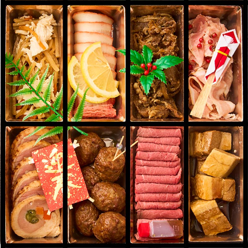 【WORLD DINER】極撰肉おせち2026「豊楽」-houraku-一段重8品　