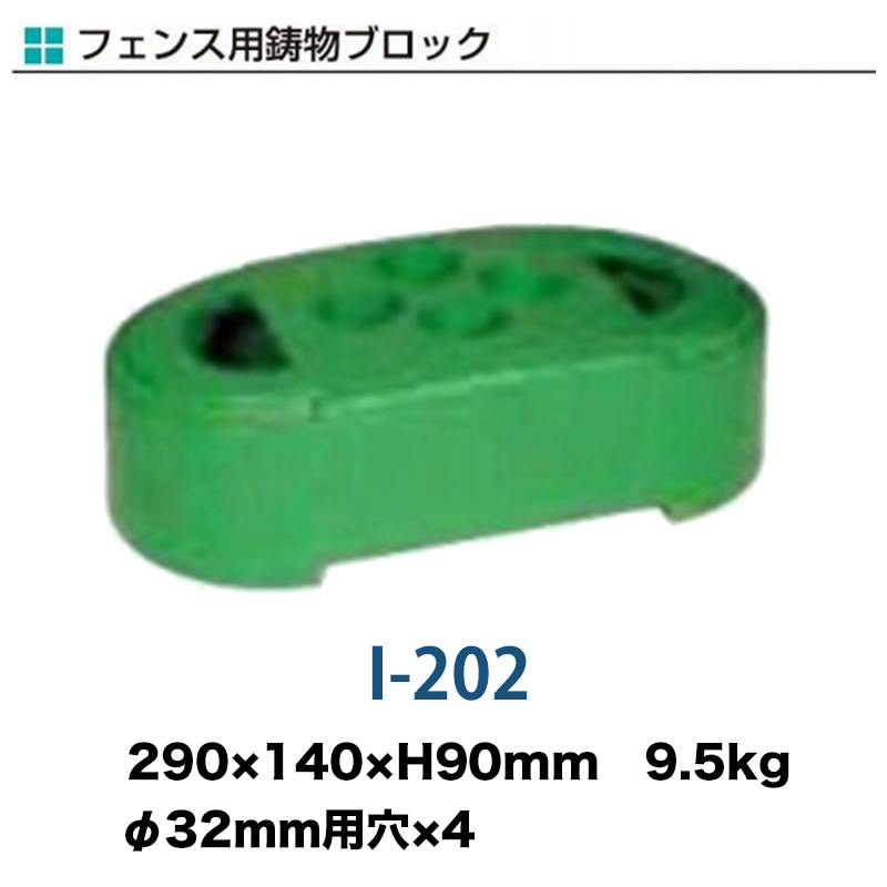 フェンス用鋳物ブロック