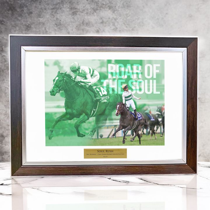ソウルラッシュ デムーロ　世界限定 ホースレーシングカード 競馬　専用台座付　馬 ソウルラッシュ デムーロ 世界限定 ホースレーシングカード 競馬