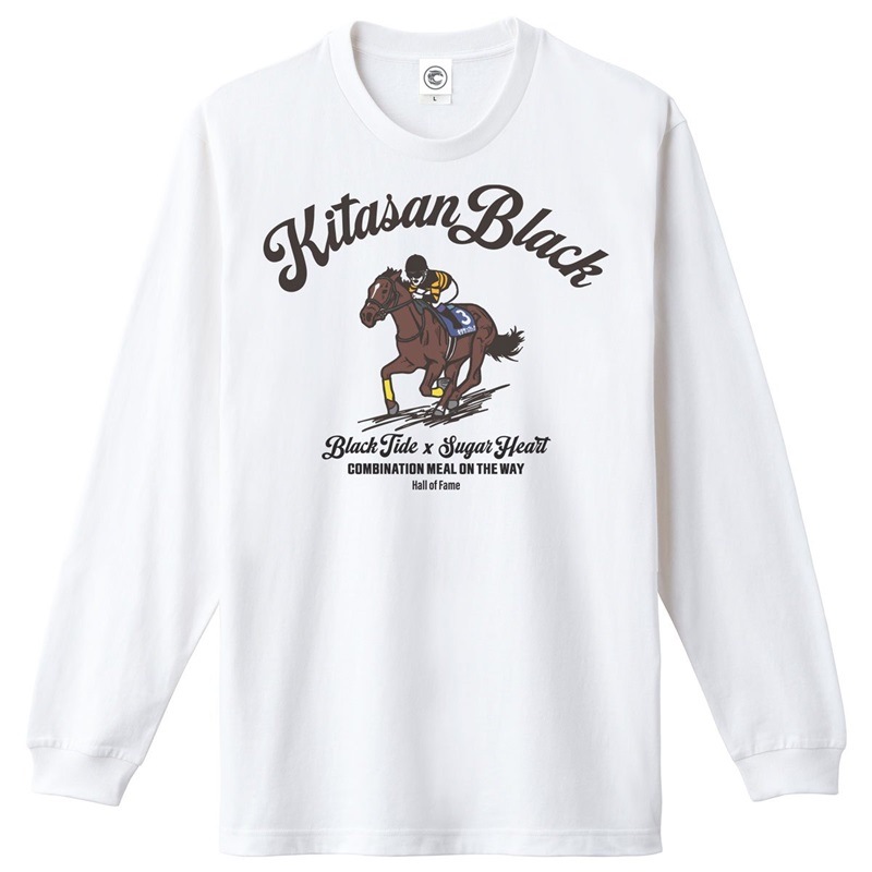 ◆　競馬　JRA　◆　キタサンブラック　◆　大阪杯　◆　数量限定Tシャツ　◆ キタサンブラック Tシャツ 白色 Lサイズ 競馬 新品の通販 by