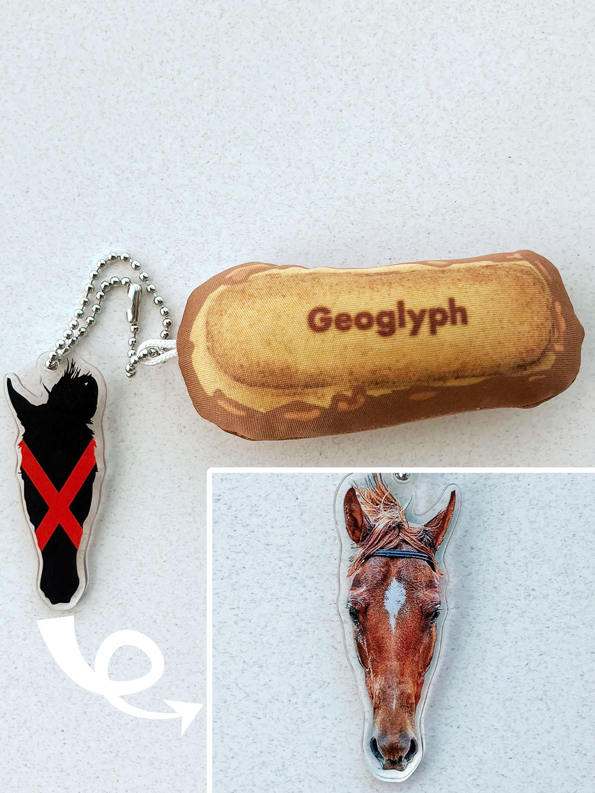 非売品イクイノックス　タイトルホルダー　グランアレグリア　ファイルセット競馬 名馬烈伝 アクリルキーホルダー /(10)タイトルホルダー
