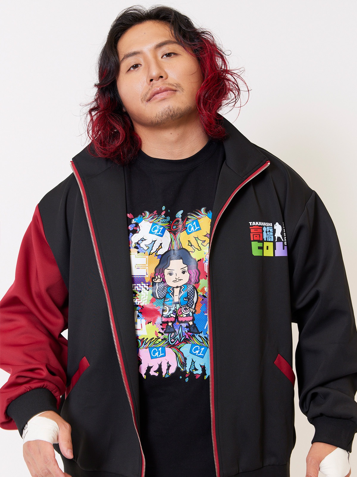 高橋ヒロム選手 セット！新日本プロレス 高橋ヒロム選手・ジャージ【新日本プロレス×netkeiba