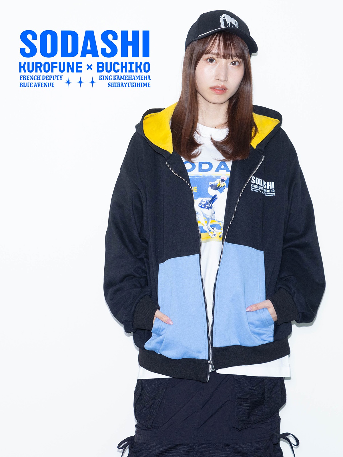 高田村交易所 高田村くじ 特賞 ジップアップパーカー 黒 黒菟華 AL-759074 -113(83) KUROTOKA『黒いうさぎの上映会』総