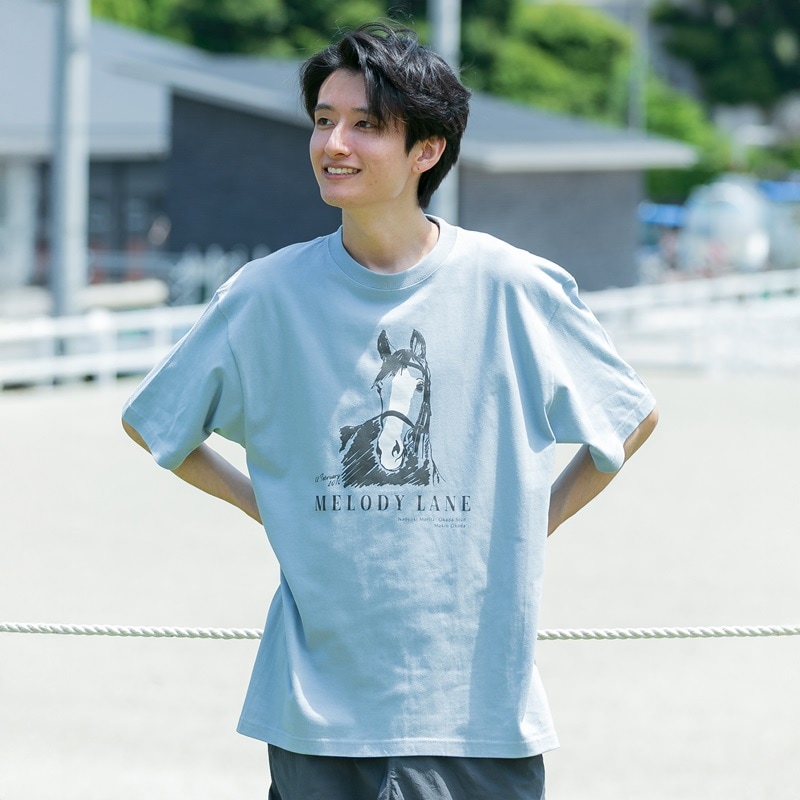 メロディーレーンTシャツ HORSE GOODS net】メロディーレーン・TシャツB(青) | HORSE