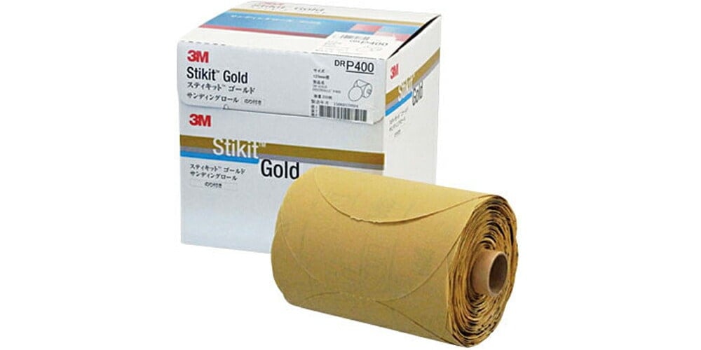 3M スリーエム スティキット ゴールド ディスクロール DF2 粒度 400 穴あり 125mm径 250枚入 1ロール DR DF2 400 GOL 取寄