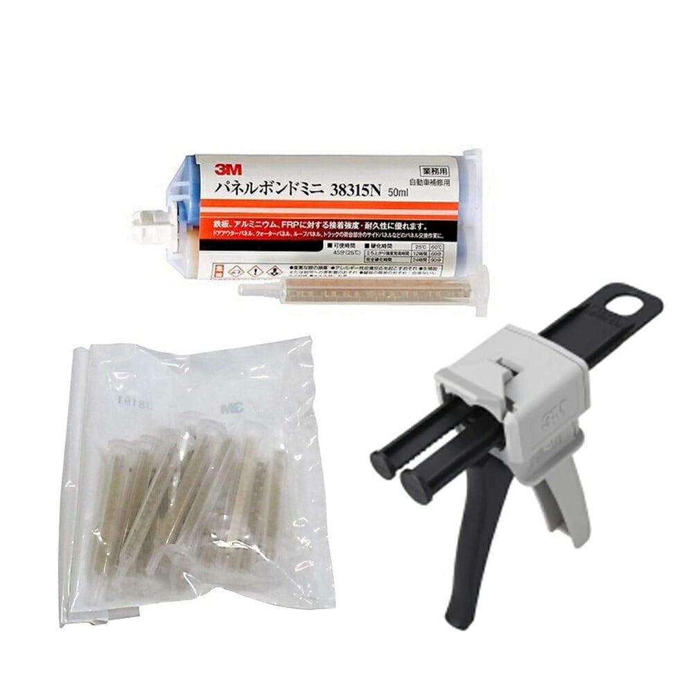 【セット商品】 3M 8190 & 38315N & 38195 ハンドガン & パネルボンドミニ 50ml & ミキシングノズル 1袋(12本入) 各1個 即日発送