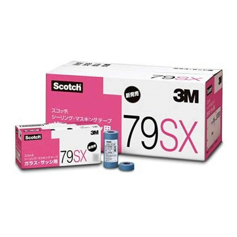 3M  79SX シーリングマスキングテープ ガラス・サッシ用 21ミリ 60個入  取寄