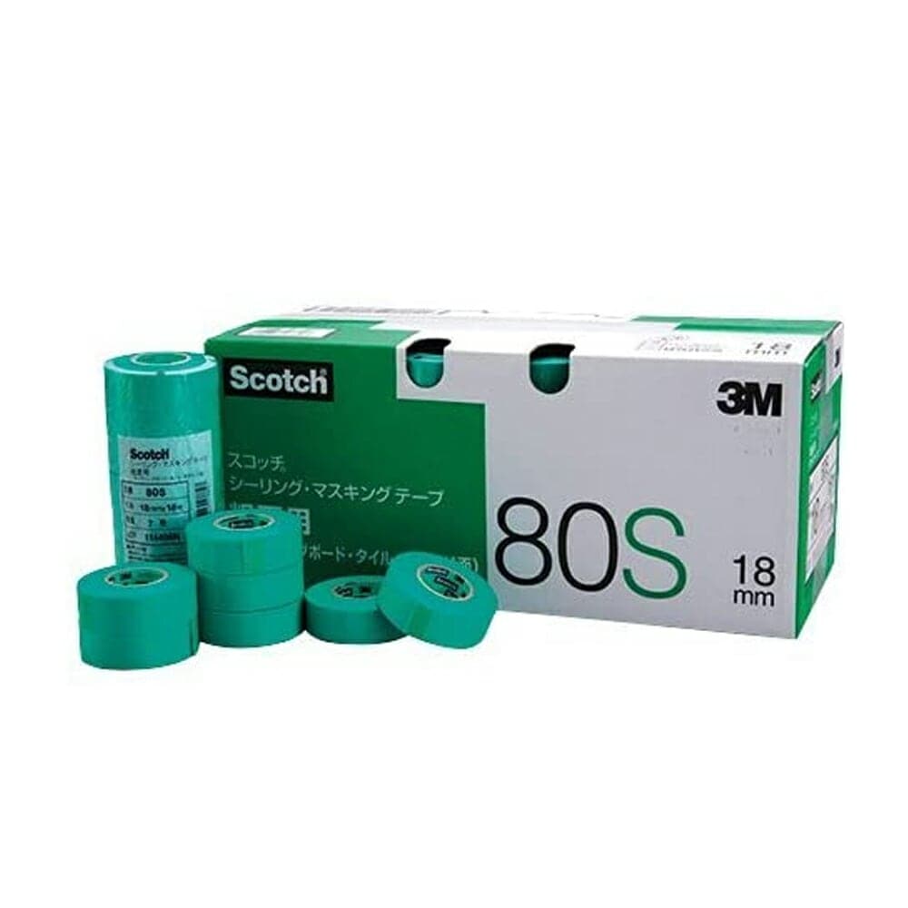 3M  80S シーリングマスキングテープ 超粗面サイディングボード用  15ミリ  80個入  取寄