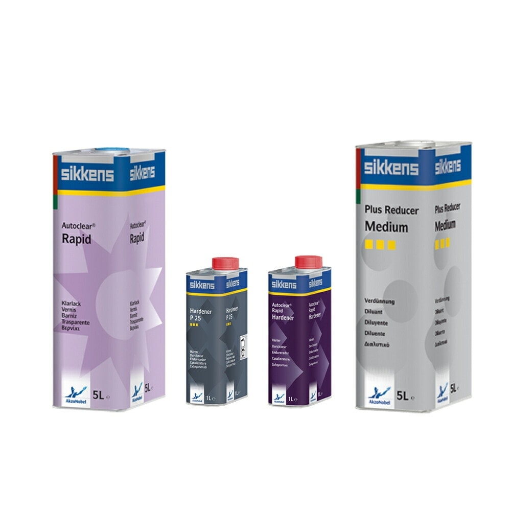 アクゾノーベル 521431 オートクリヤーラピッド5L＋硬化剤1L＋シンナー5L (各1本 セット) 取寄