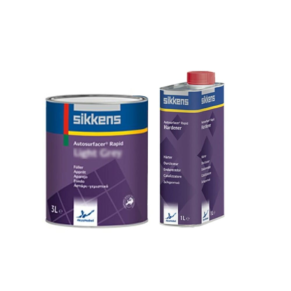 アクゾノーベル 513818 sikkens オートサフェーサーラピッド 3L + ハードナー 1L (各1本 セット) 取寄