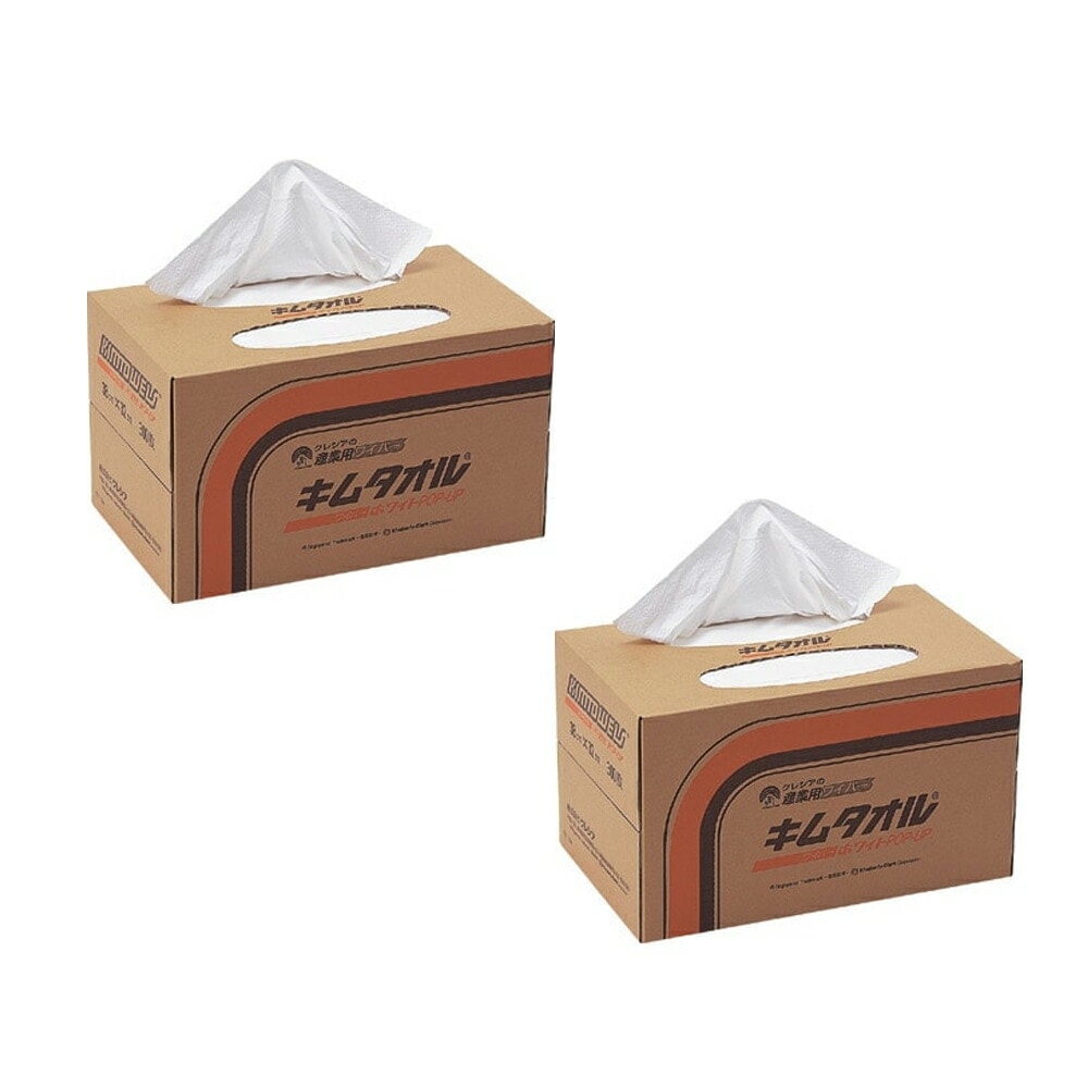 2個セット クレシア キムタオル ホワイトポップアップ 61401 300枚小箱 2個 即日発送