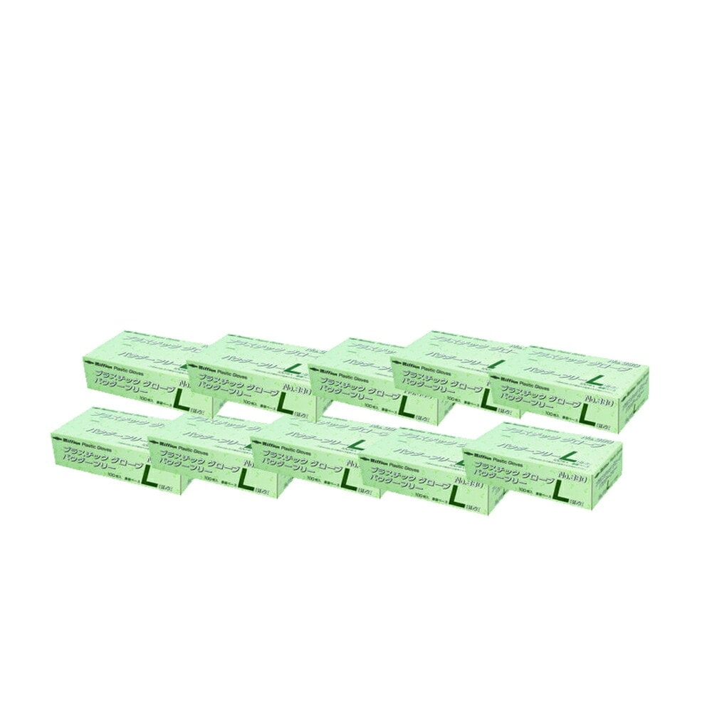 共和ミリオン 使い捨てプラスチックグローブ LH-380 パウダーフリー100枚入×10箱 取寄