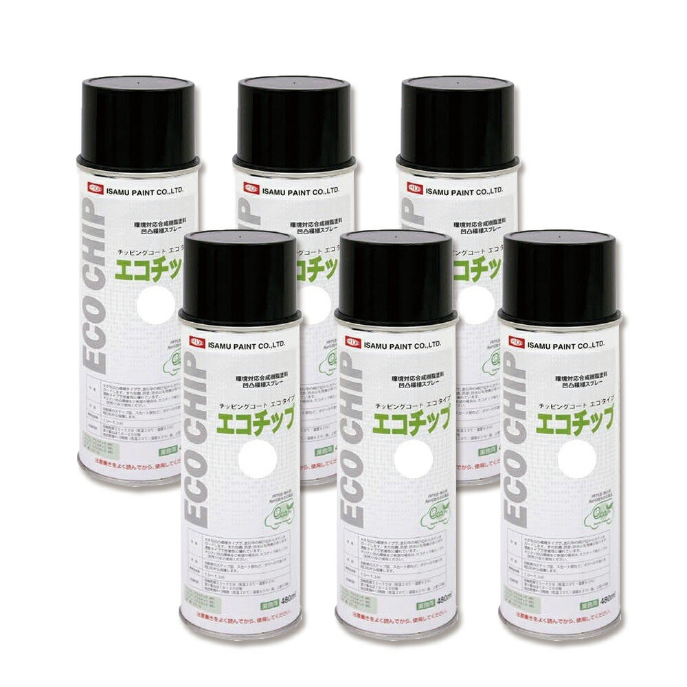 イサム塗料 629-7821-8エコチップホワイト 480ml×6本 取寄