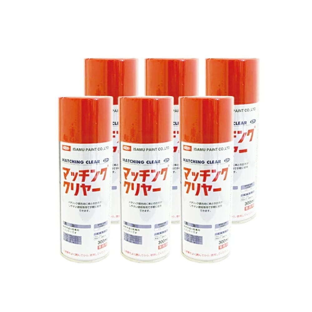 イサム塗料 629-7960-8マッチングクリヤー 300ml×6本 取寄